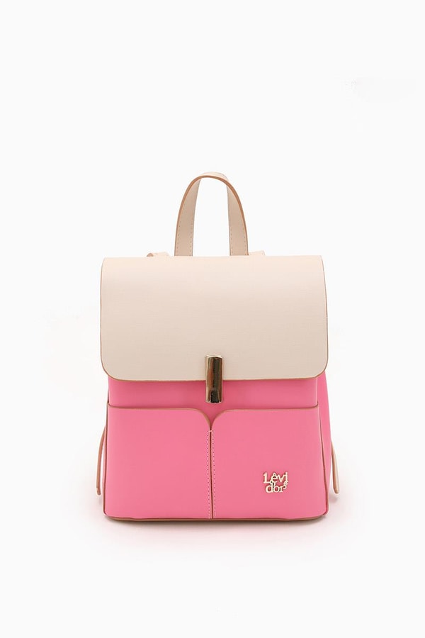 LevidorLevidor Pembe Çift Renkli Sırt Çantası