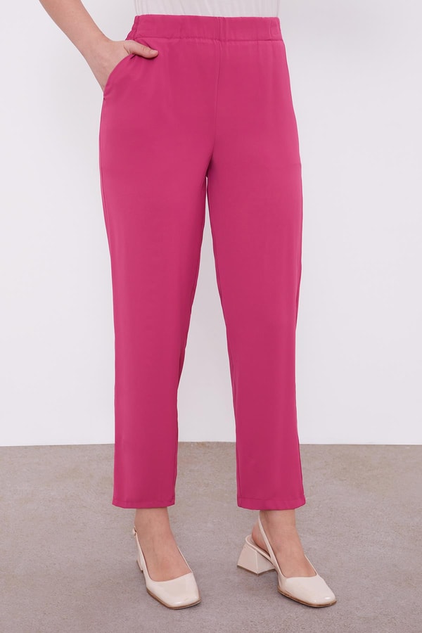 LevidorLevidor Pembe Göğüs Altı Pileli Şifon İkili Takım