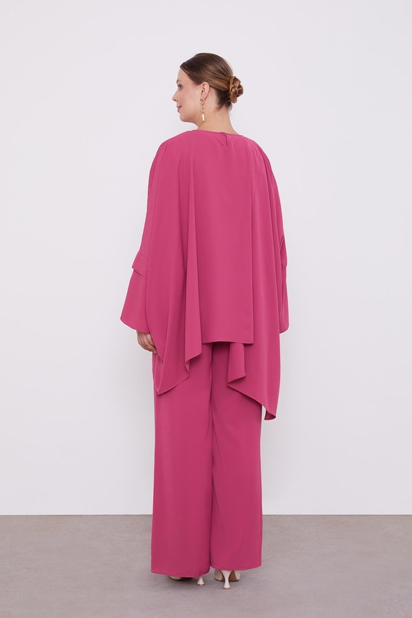 LevidorLevidor Pembe Taş İşlemeli Tunik Takım