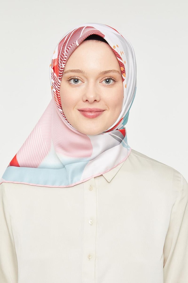 LevidorLevidor Pembe Trend Twill Eşarp