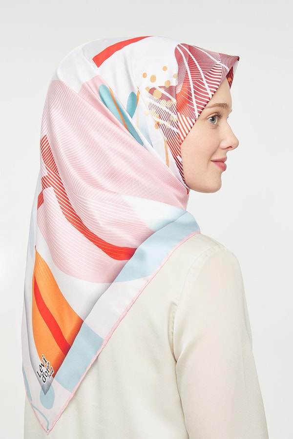 LevidorLevidor Pembe Trend Twill Eşarp
