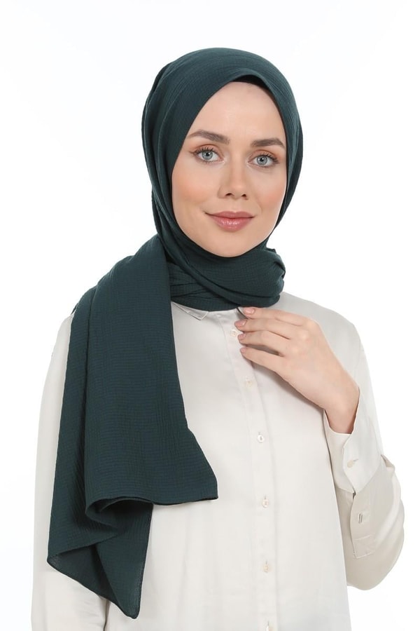 LevidorLevidor Petrol Mavisi Naturel Cazz Şal
