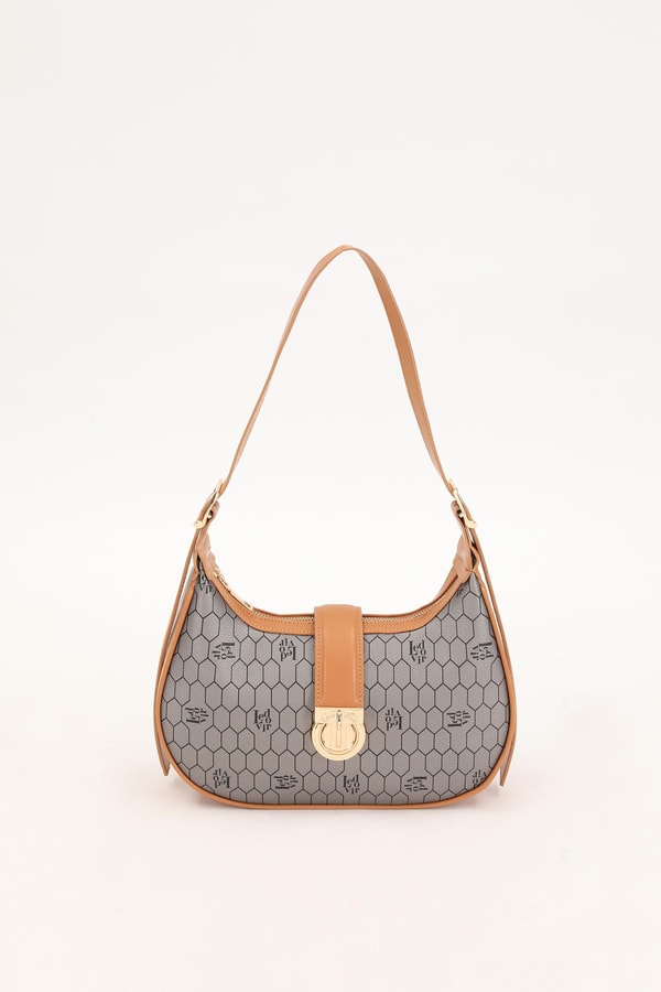 LevidorLevidor Platin Petek Desen El Çantası