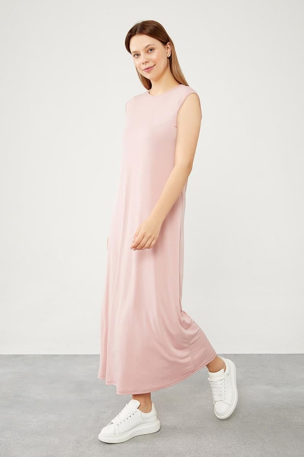 LevidorLevidor Pudra Bisiklet Yaka Kolsuz İçlik