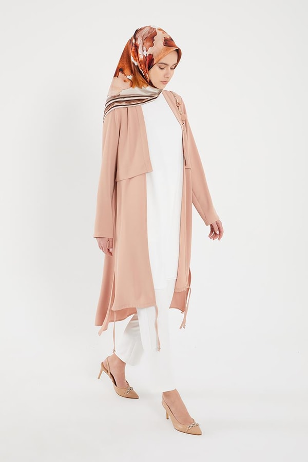 LevidorLevidor Pudra Omzu broşlu tunikli hırka takım