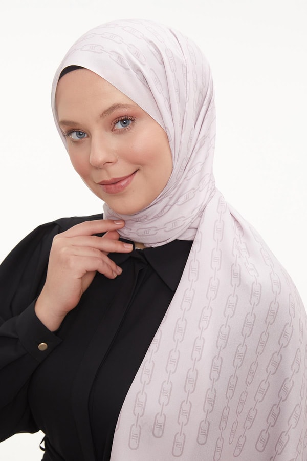 LevidorLevidor Pudra Zincir Desen Love Şal