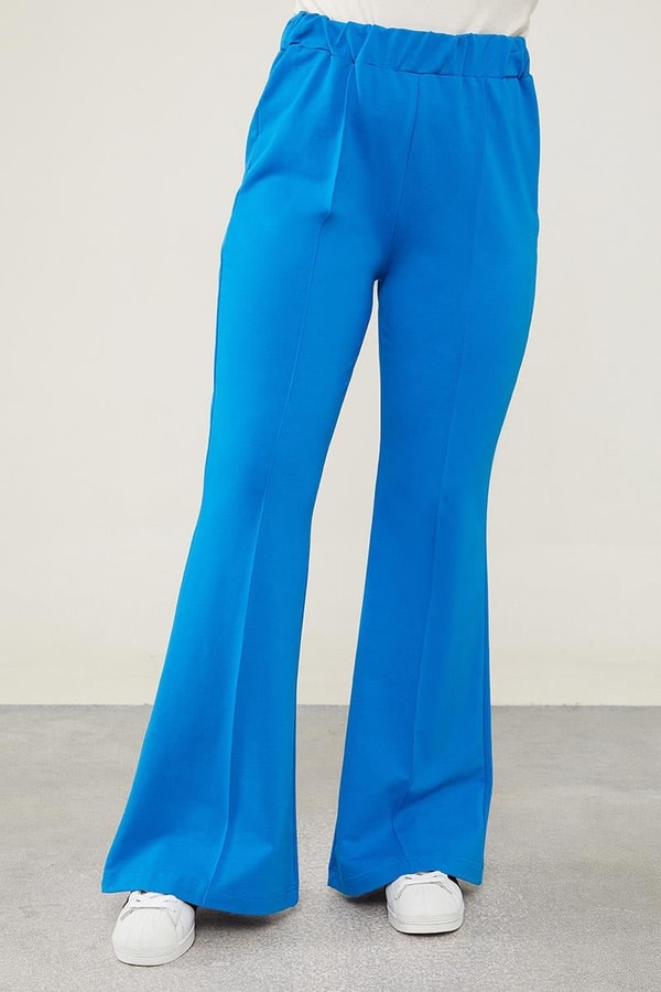 LevidorLevidor Saks Geniş Paça Beli Lastikli Spor Pantolon