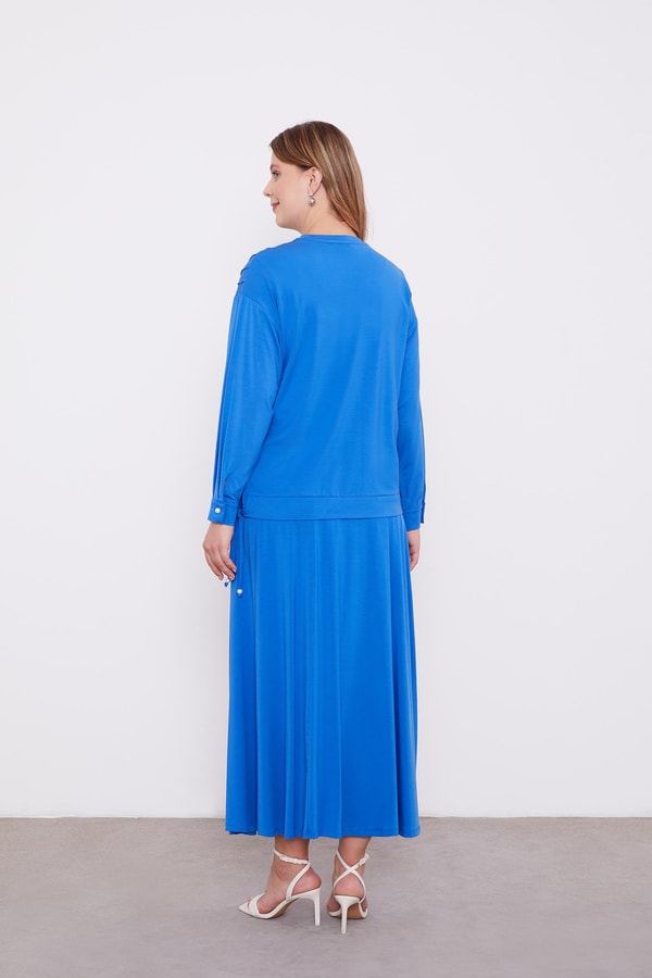 LevidorLevidor Saks İnci Detaylı Etekli Takım