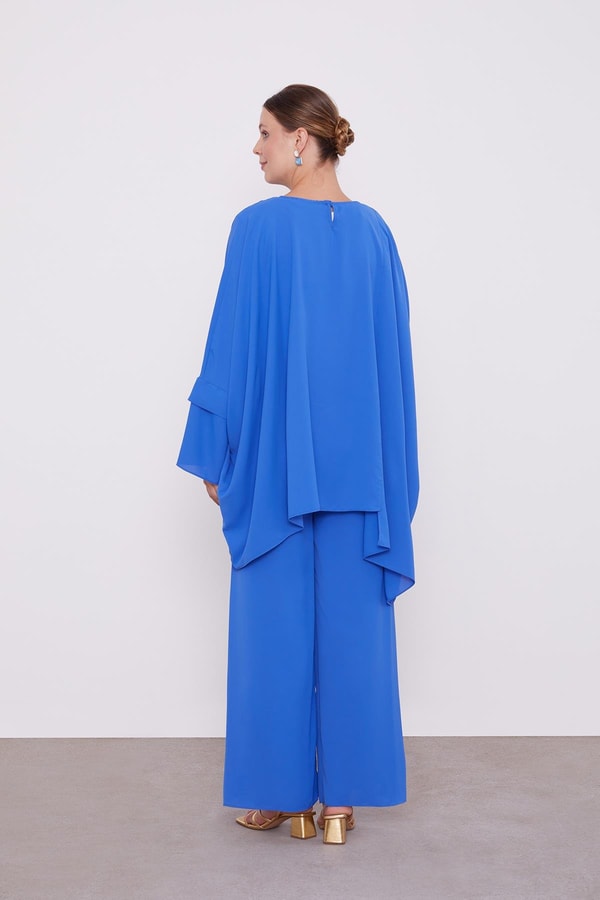 LevidorLevidor Saks Taş İşlemeli Tunik Takım