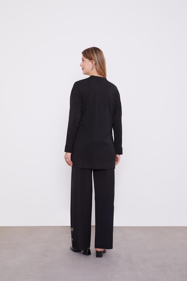 LevidorLevidor Siyah Asimetrik Kesim İkili Takım