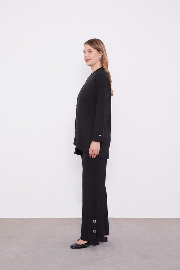 LevidorLevidor Siyah Asimetrik Kesim İkili Takım