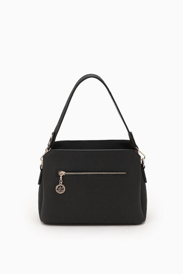 LevidorLevidor Siyah Basıkılı El Çantası