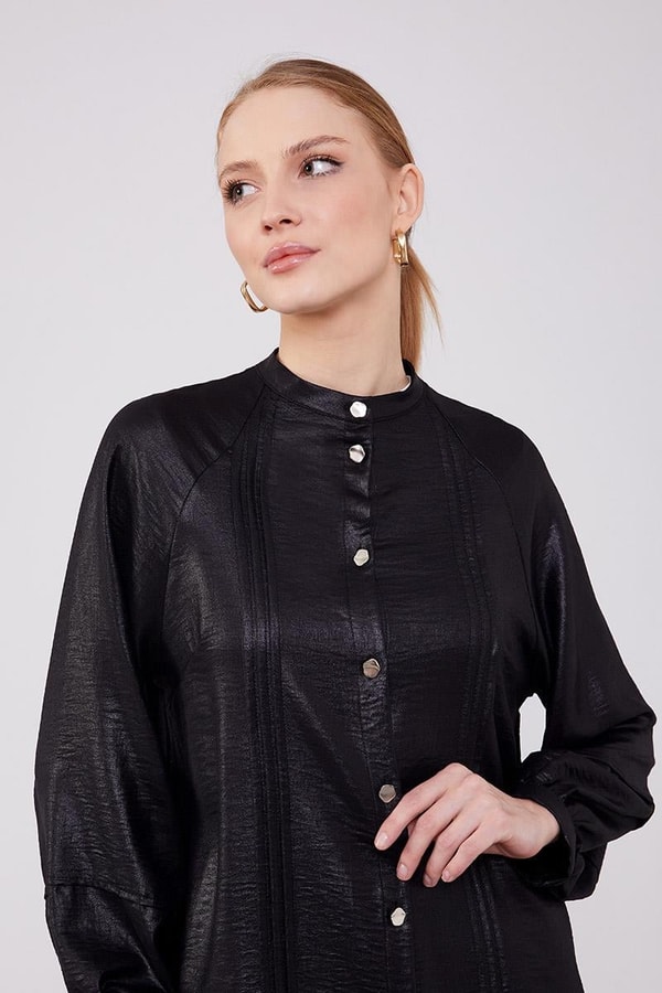 LevidorLevidor Siyah Bisiklet Yaka Airobin Kumaş İkili Takım