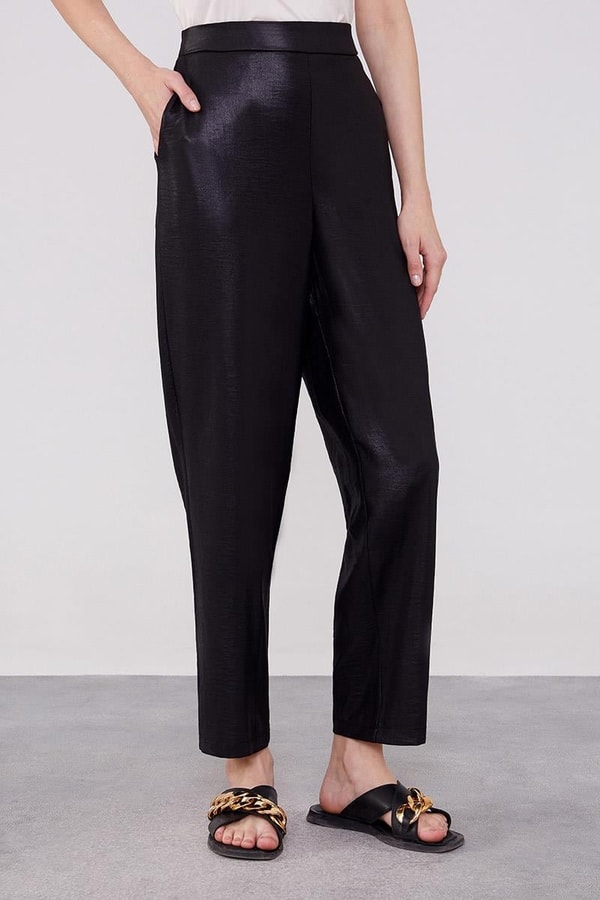 LevidorLevidor Siyah Bisiklet Yaka Airobin Kumaş İkili Takım