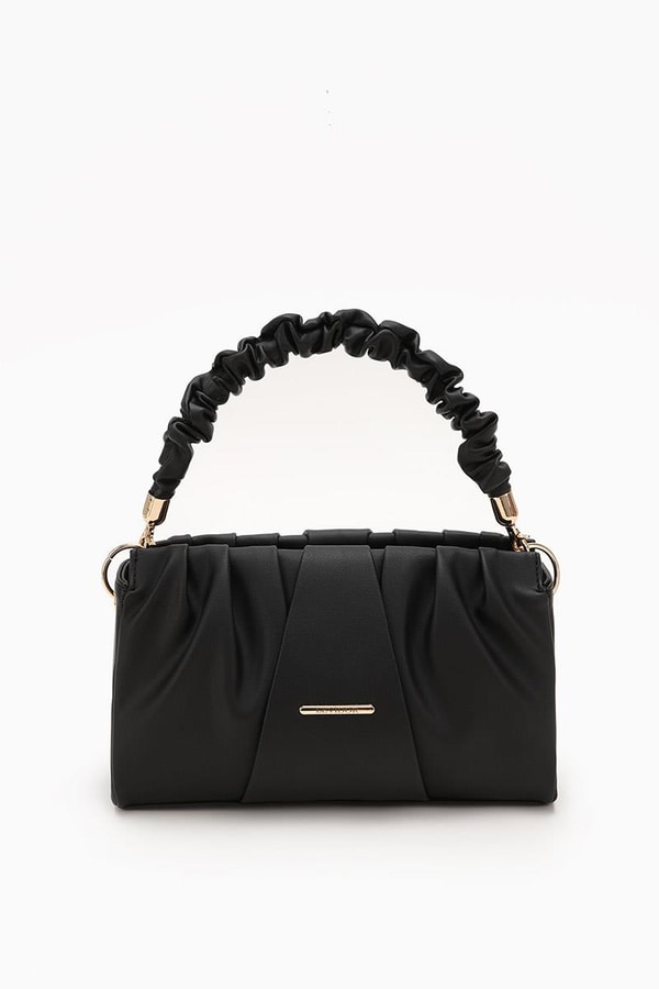 LevidorLevidor Siyah Büzgü Detaylı El Çantası