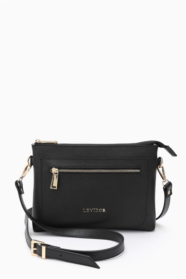 LevidorLevidor Siyah Çapraz Askılı Shopper Çanta