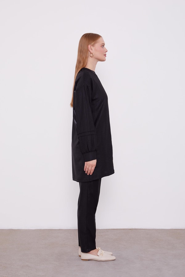 LevidorLevidor Siyah Cep Detaylı Aerobin İkili Takım