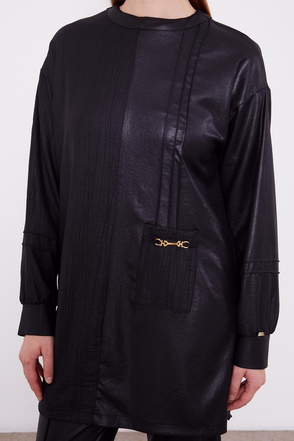 LevidorLevidor Siyah Cep Detaylı Aerobin İkili Takım