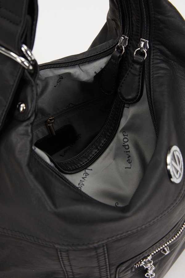 LevidorLevidor Siyah Cepcik Gözlü Omuz Çantası