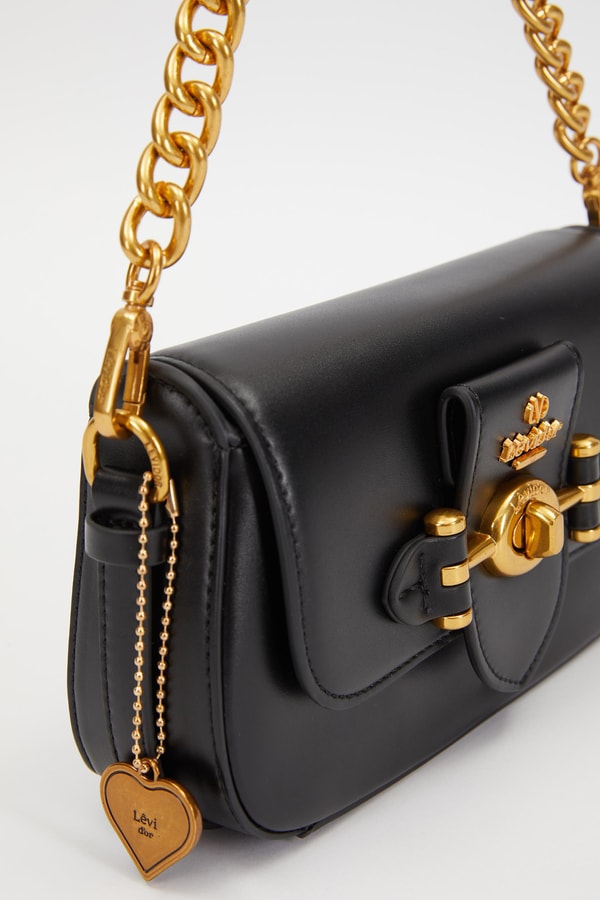 LevidorLevidor Siyah Çevirme Kilit Omuz Çantası