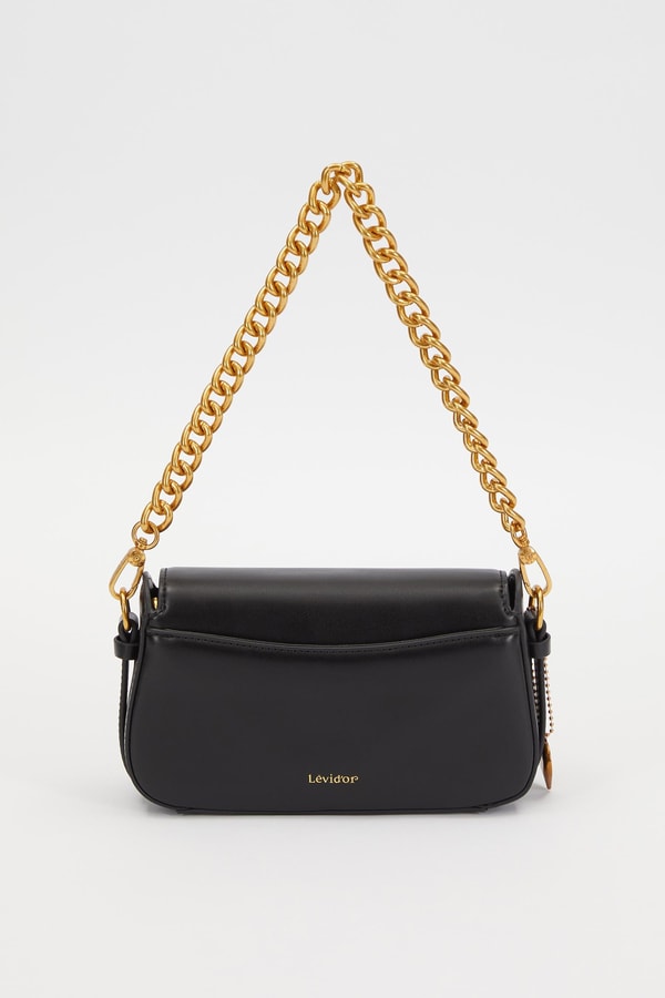 LevidorLevidor Siyah Çevirme Kilit Omuz Çantası