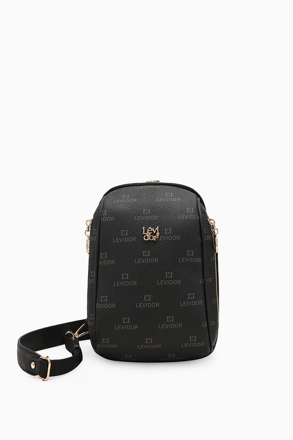 LevidorLevidor Siyah Empirme Baskılı Bady Bag Çanta