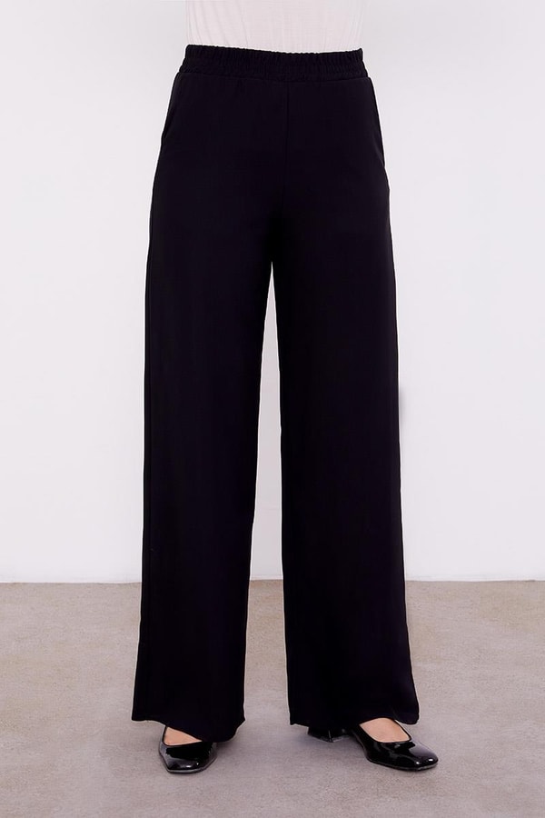 LevidorLevidor Siyah Eteği Pileli Gömlek Yaka Tunik Takım