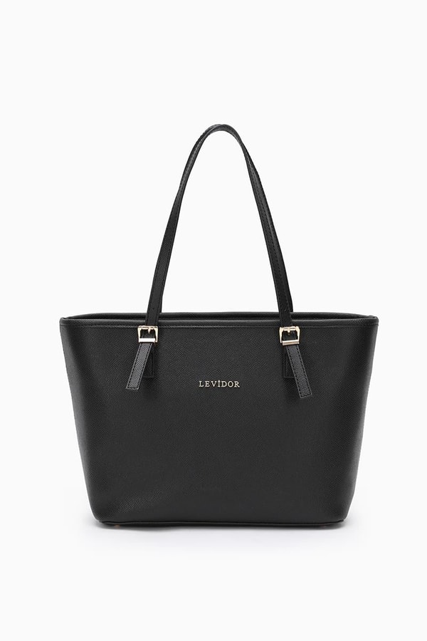 LevidorLevidor Siyah Fermuarlı Tote Çanta