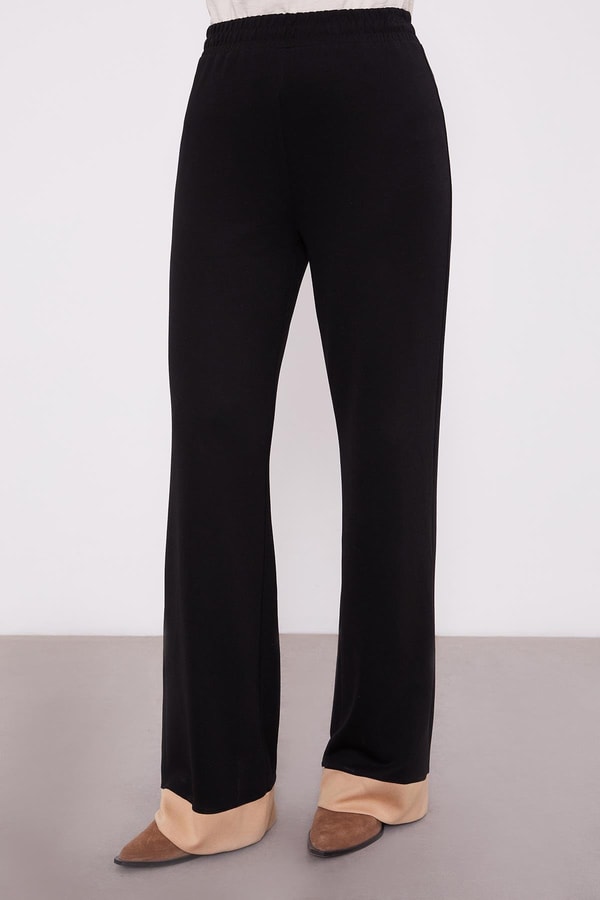 LevidorLevidor SİYAH-K.BEJ Düğme Detaylı Pantolon Takım