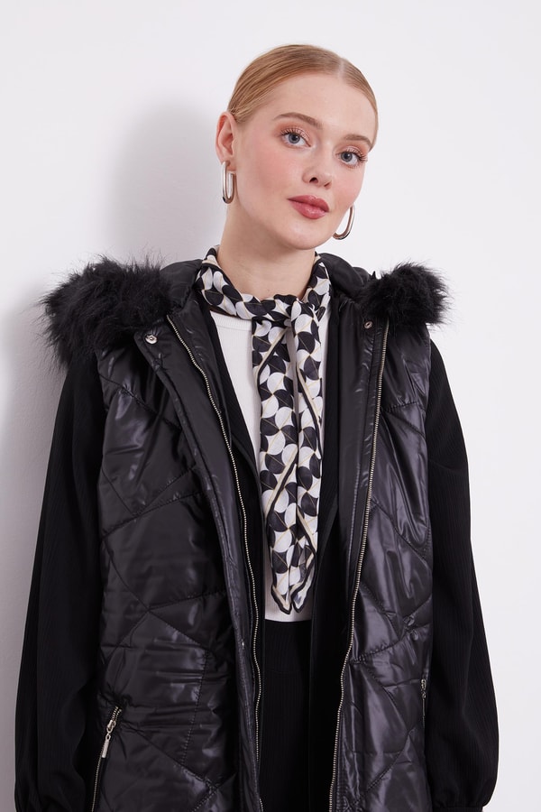 LevidorLevidor Siyah Kapitone Şişme Yelek