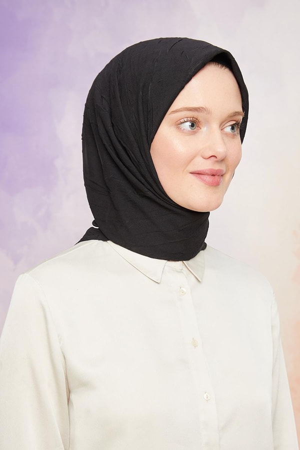 LevidorLevidor Siyah Kraş Şifon Eşarp