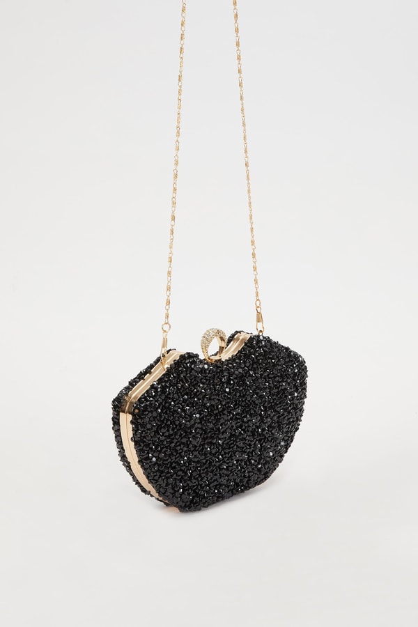 LevidorLevidor Siyah Metal Askılı Abiye Çanta