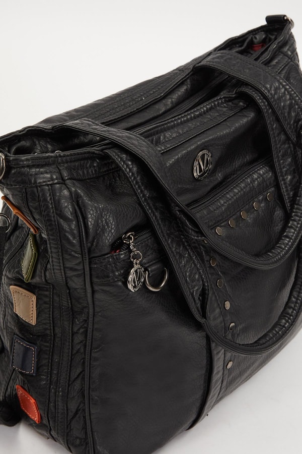 LevidorLevidor Siyah Renk Detaylı Omuz Çantası