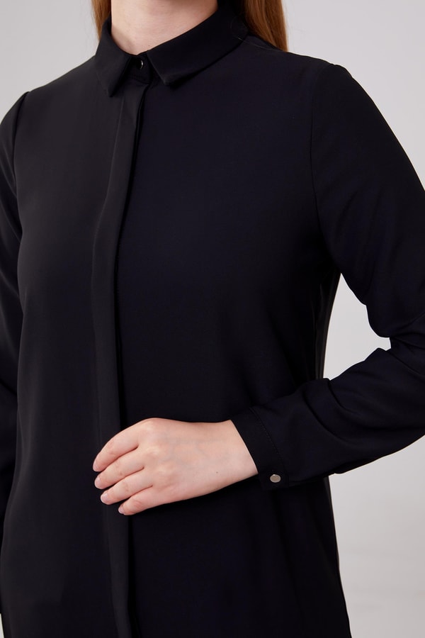 LevidorLevidor Siyah Şifon Tunik