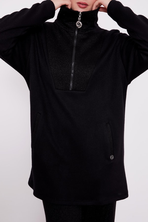 LevidorLevidor Siyah Sim Detaylı Kaşmiş İkili Takım