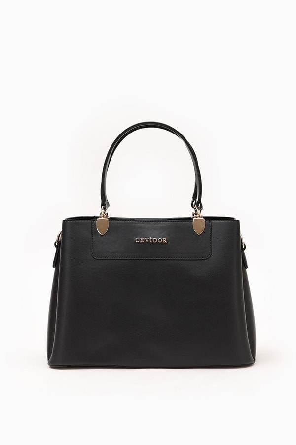 LevidorLevidor Siyah Üç Bölmeli El Çantası