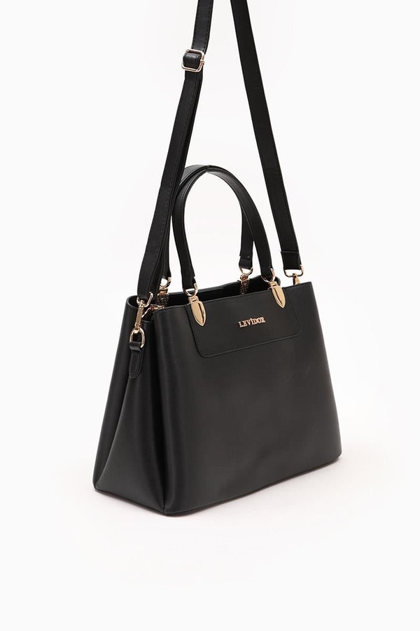 LevidorLevidor Siyah Üç Bölmeli El Çantası