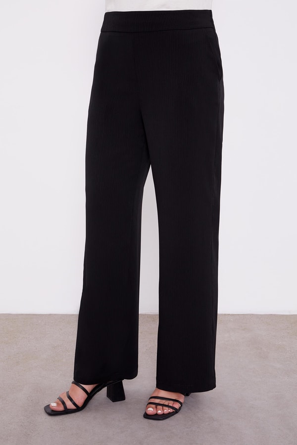 LevidorLevidor Siyah Yandan Bağlamalı Pliseli İkili Takım