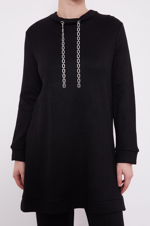 LevidorLevidor Siyah Zincir Detaylı İkili Takım