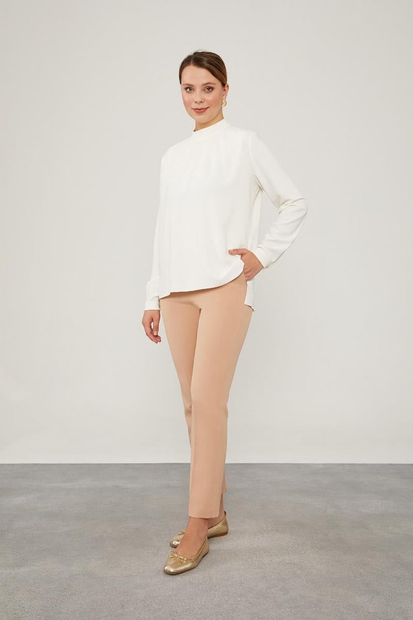 LevidorLevidor Somon Beli Lastikli Cep Detaylı Pantolon