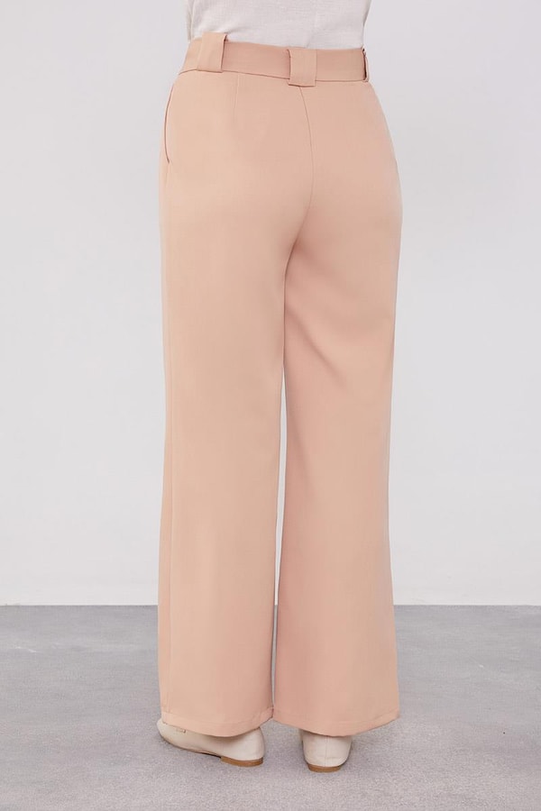 LevidorLevidor Somon Çift Pileli Kumaş Pantolon