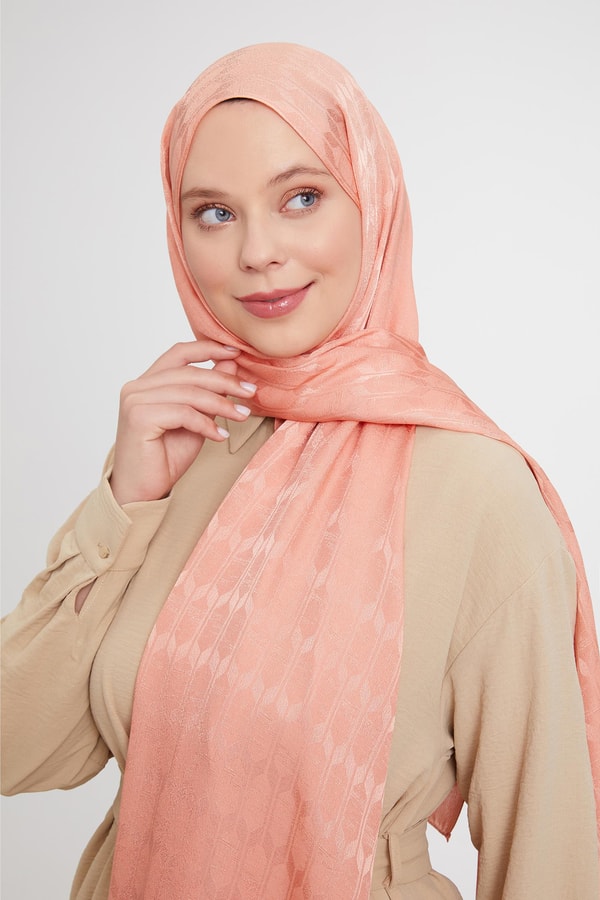 LevidorLevidor Somon Geometrik Desen Jakarlı Janjan Şal