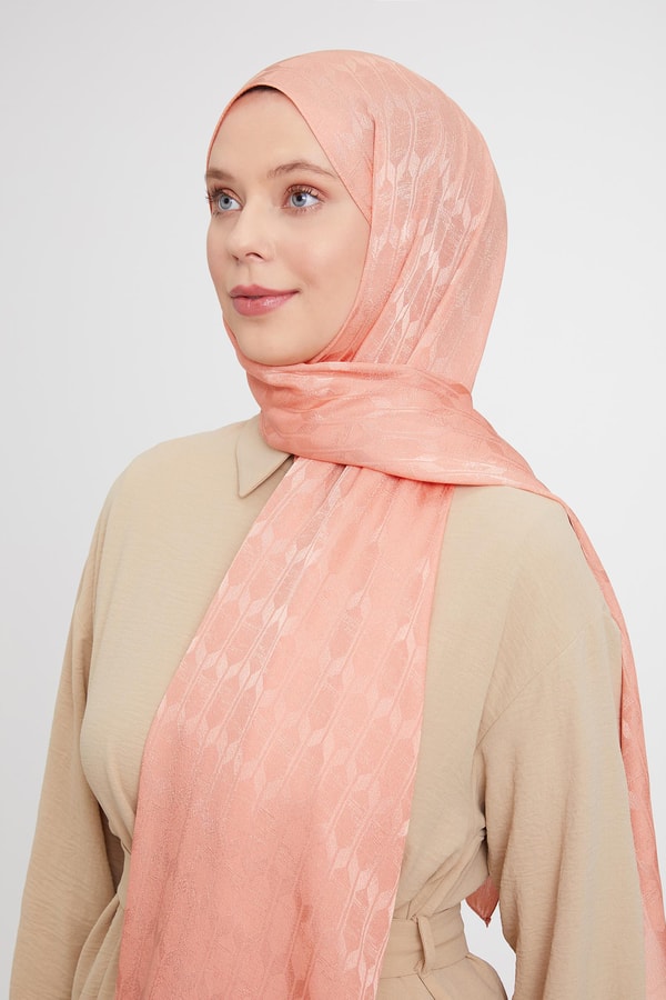 LevidorLevidor Somon Geometrik Desen Jakarlı Janjan Şal