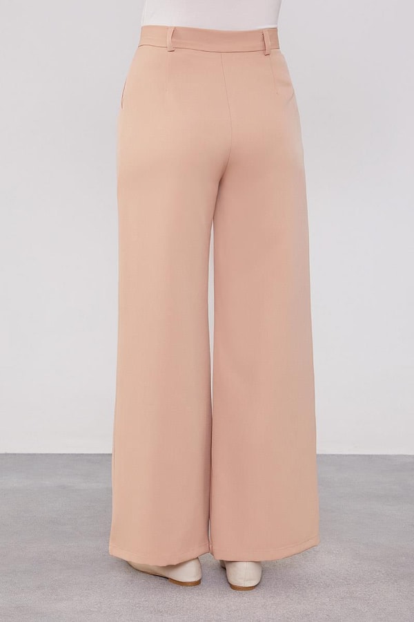 LevidorLevidor Somon Gizli Düğmeli Kumaş Pantolon