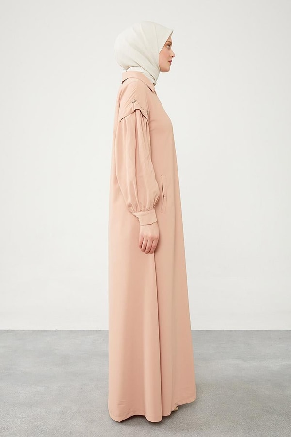 LevidorLevidor Somon Kolları Taş Detaylı Ferace