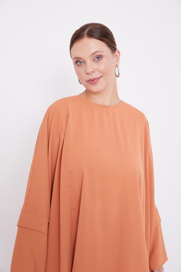 LevidorLevidor Somon Taş İşlemeli Tunik Takım