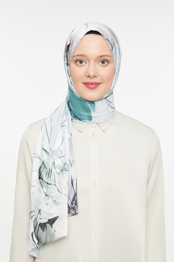 LevidorLevidor Su Yeşili Twill Şal