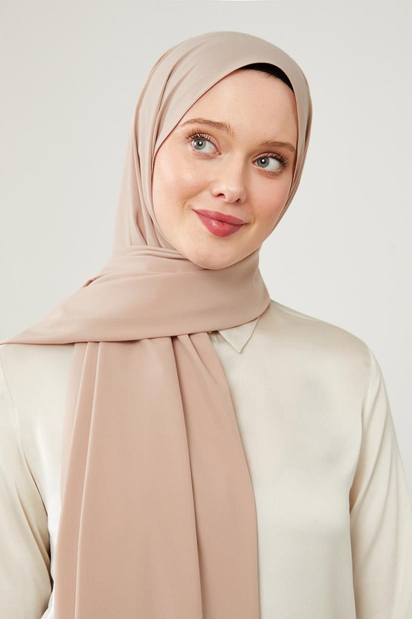 LevidorLevidor Sütlü Kahve Düz Desen Elegance Şal