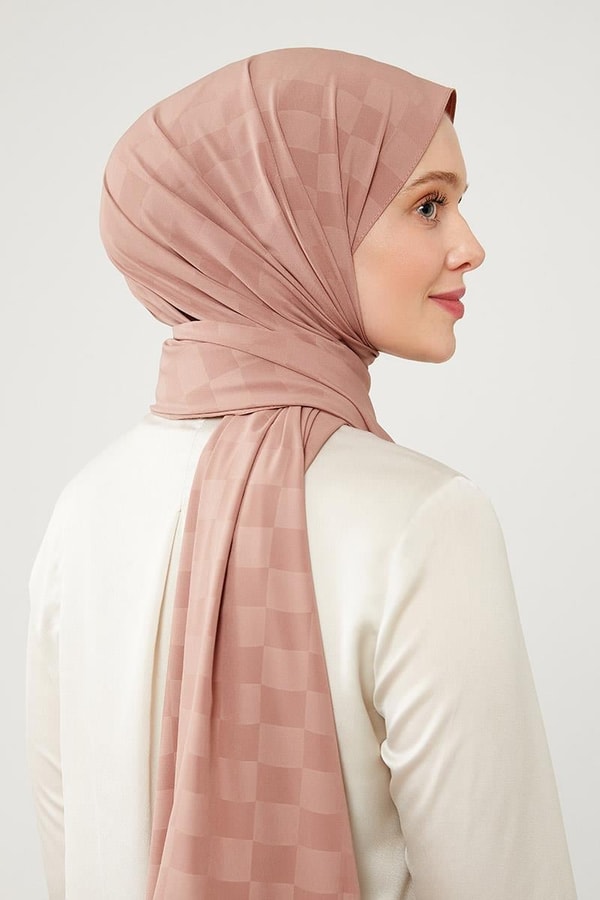 LevidorLevidor Taba Dama Desen Jakarlı Elegance Şal