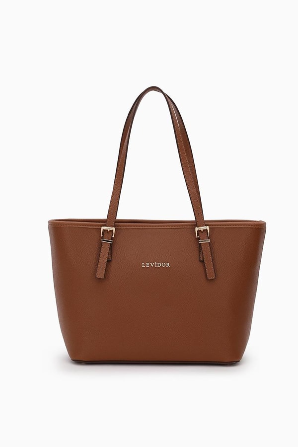 LevidorLevidor Taba Fermuarlı Tote Çanta